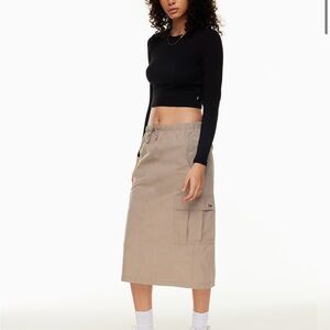Aritzia Cargo Midi Skirt